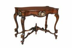 B14 Milano Mahogany console with gold motif