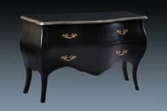 Black and Silver Commode 