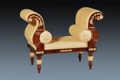 C65 Regency Single seat Chaise in Walnut Finish