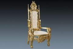 D11 The Lion Chair finished in Gold Leaf