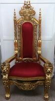 D14 The Lion Chair With Gold Leaf 