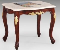 DC2 Panache side Table (Gold and Walnut)