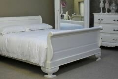 FW 5014 Blanc Sleigh Bed