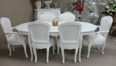 FW-811S Wide Oval Dining Table Set 