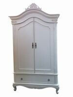 FW7000-03 Plain Armoire With Drawer