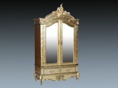 GLD-03-01 Two Door Armoire With Two Drawers