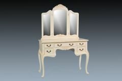 IV04-02 Venise Dressing Table With Triple Mirror