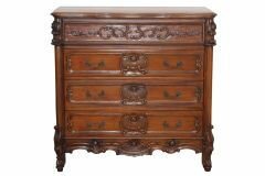 Lpc01-01 French Carved Flower Chest Of Drawers