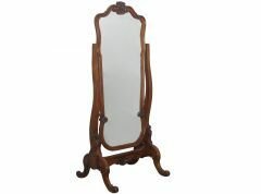 Lpc04-01 French Carved Flower Cheval Mirror