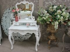 Lpcw5-01 French Carved Flower Dressing Table