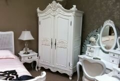 Lpw02-01 French Carved Flower Armoire 