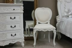 Lpw03-01 French Carved Flower Bedroom Chair 