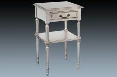 SG02-01 Regence Bedside Chest with Muted Silver Finish