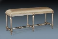 SG07 -01 Regence Bed End Stool In Muted Silver
