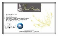 The Ascot Standard Double Mattress