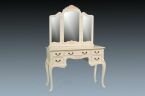 IV04-02 Venise Dressing Table With Triple Mirror