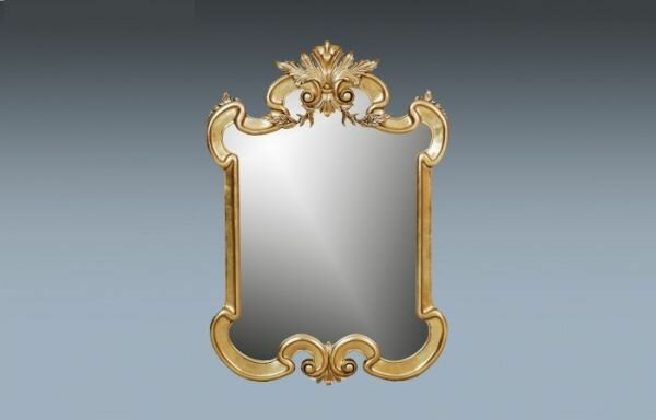 B2-Hand carved Gold Leaf Mirror