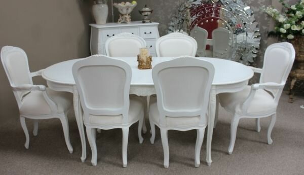 FW-811S Wide Oval Dining Table Set 