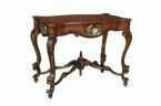 B14 Milano Mahogany console with gold motif