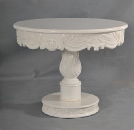 Fw-809 Carved round pedestal table