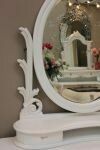 FW2118B Kidney shaped Dressing Table With Mirror