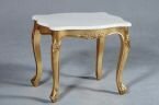 Panache Side Table (Gold/Cream marble)