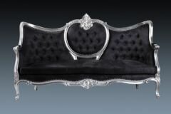 DCSC62-Tete-a -Tete Sofa in Silver