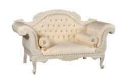 B16 Two Seat flower sofa with Jaquard Fabric 