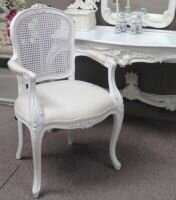 Lpw03-01R French Carved Rattan Arm Chair 